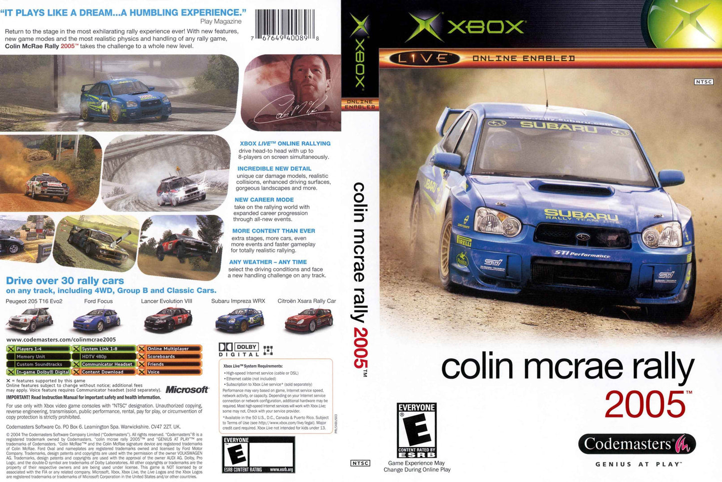 Colin McRae Rally 2005 Cover Art - WOI Solutions