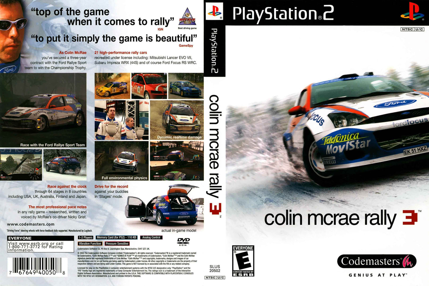 Colin McRae Rally 3 Cover Art - WOI Solutions