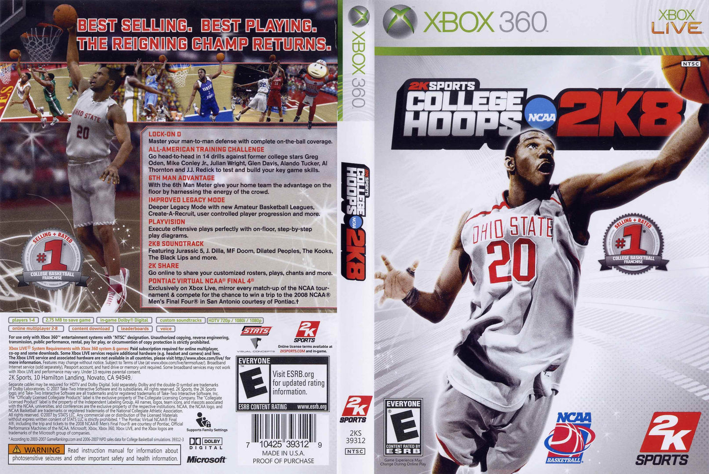 College Hoops 2K8 Cover Art - WOI Solutions