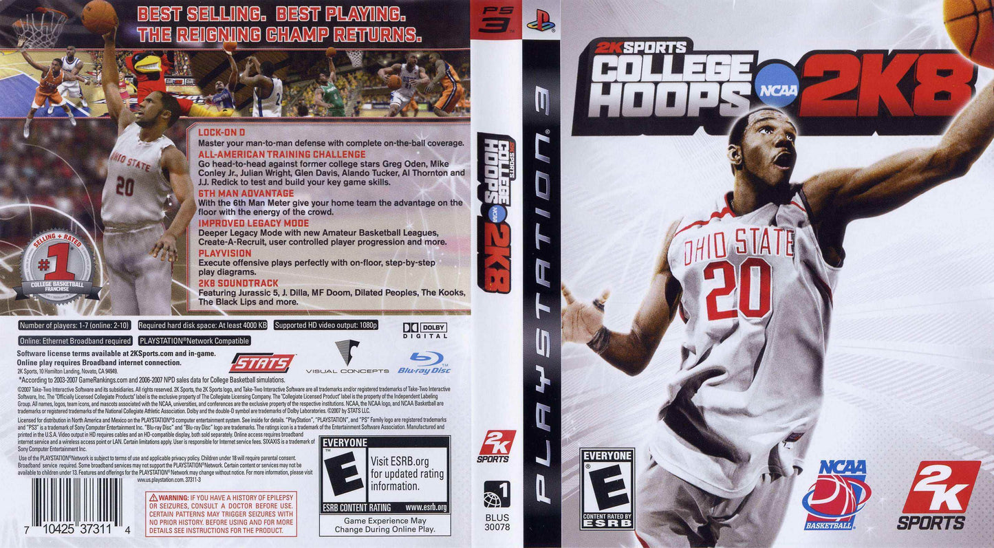 College Hoops 2K8 Cover Art - WOI Solutions