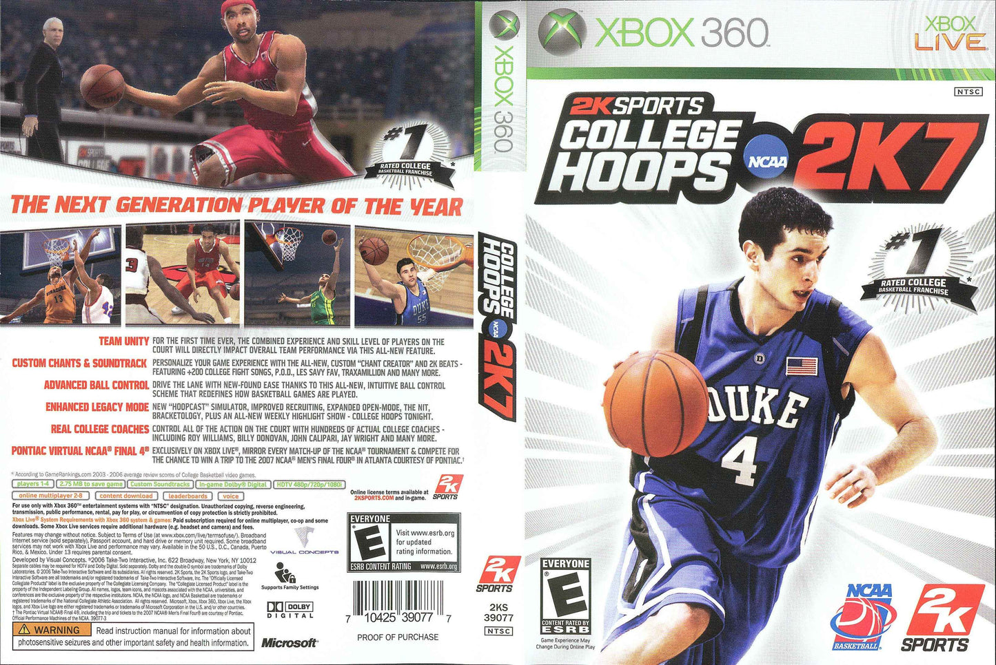 College Hoops NCAA 2K7 Cover Art - WOI Solutions
