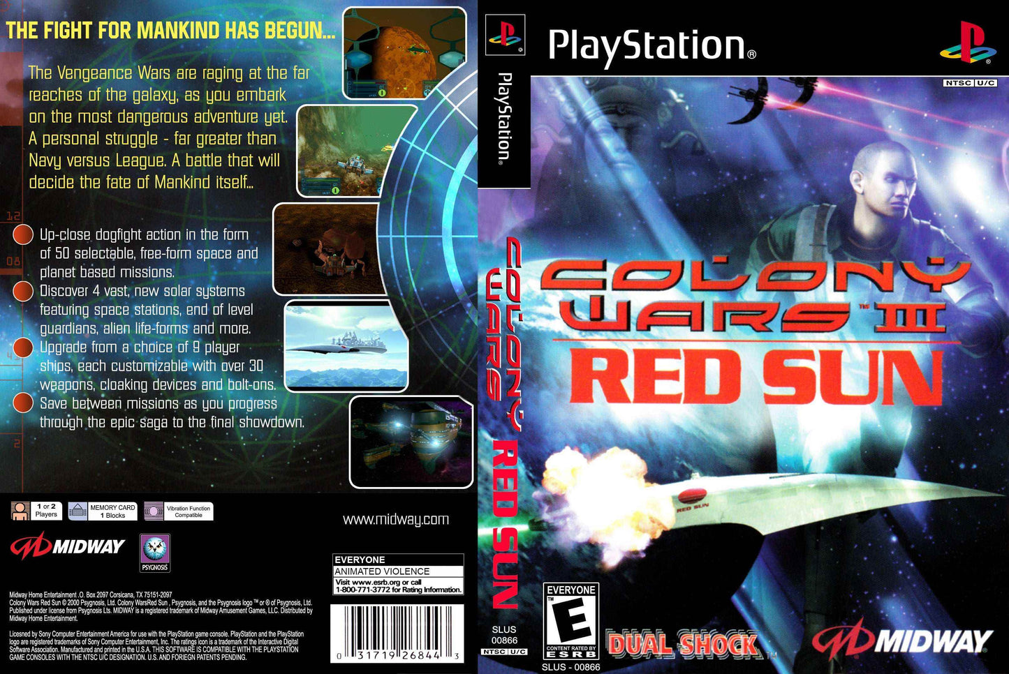 Colony Wars III Red Sun Cover Art - WOI Solutions