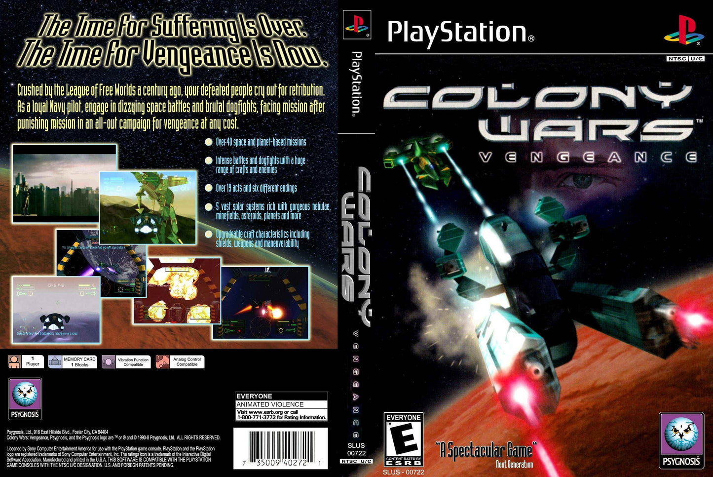 Colony Wars II Vengeance Cover Art - WOI Solutions