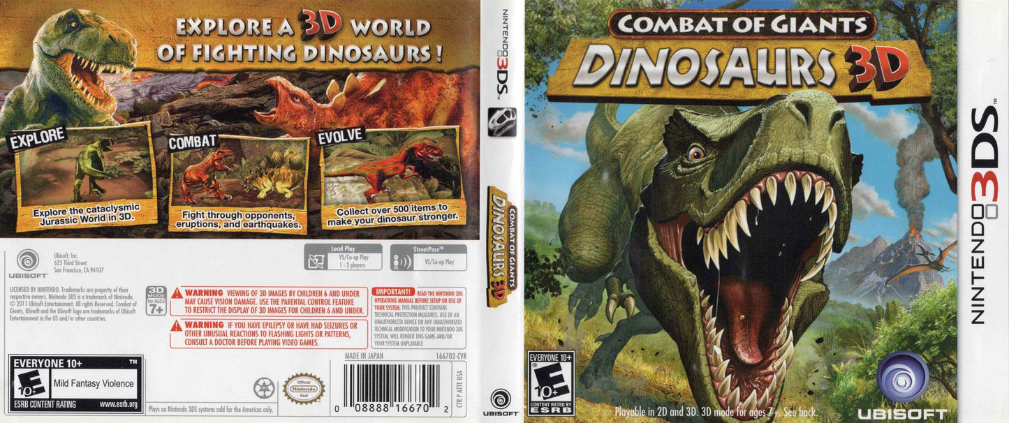 Combat of Giants Dinosaurs 3D Cover Art - WOI Solutions
