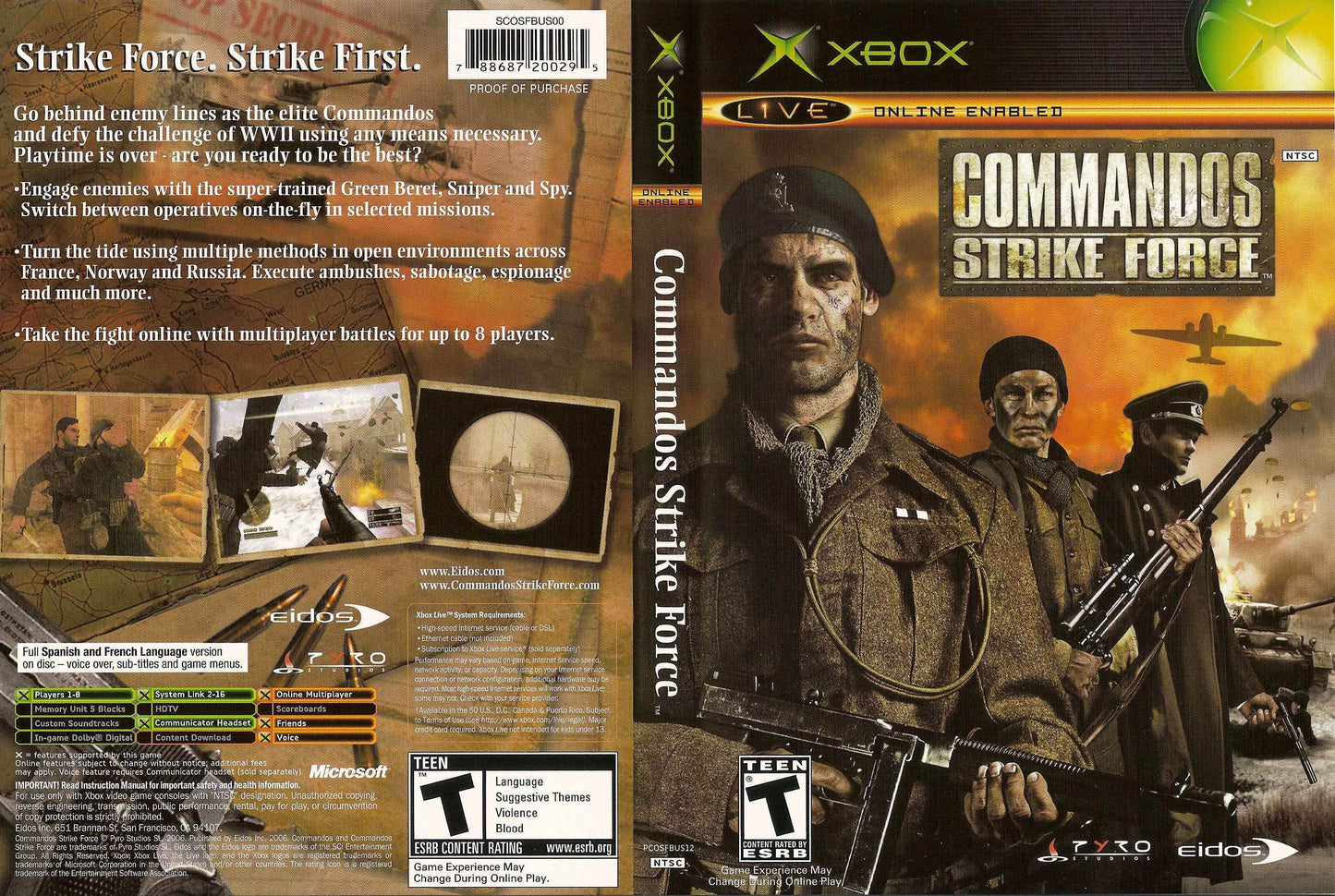 Commandos Strike Force Cover Art - WOI Solutions
