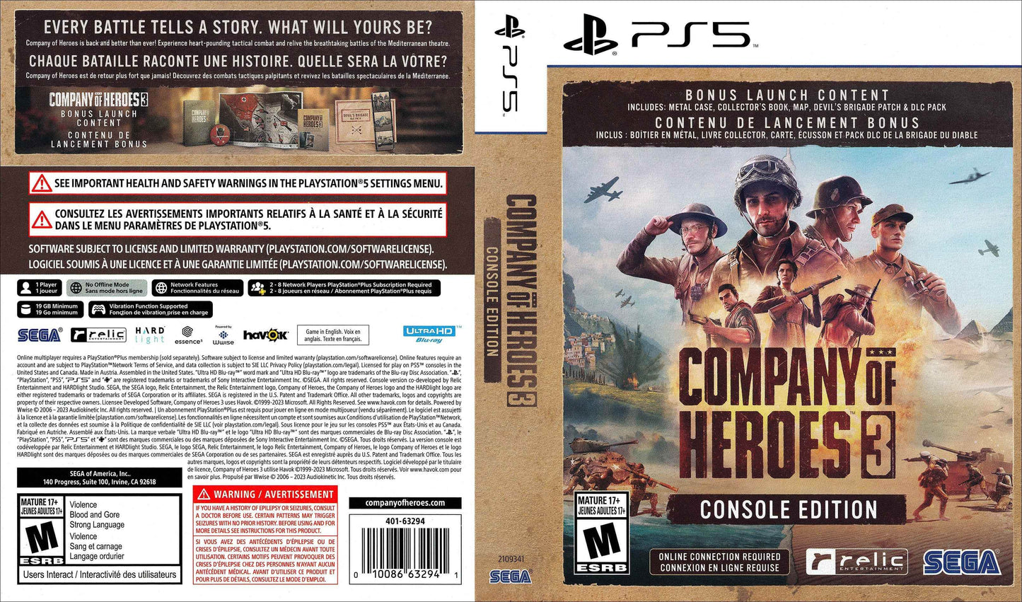 Company of Heroes 3 - Console Edition Cover Art - WOI Solutions