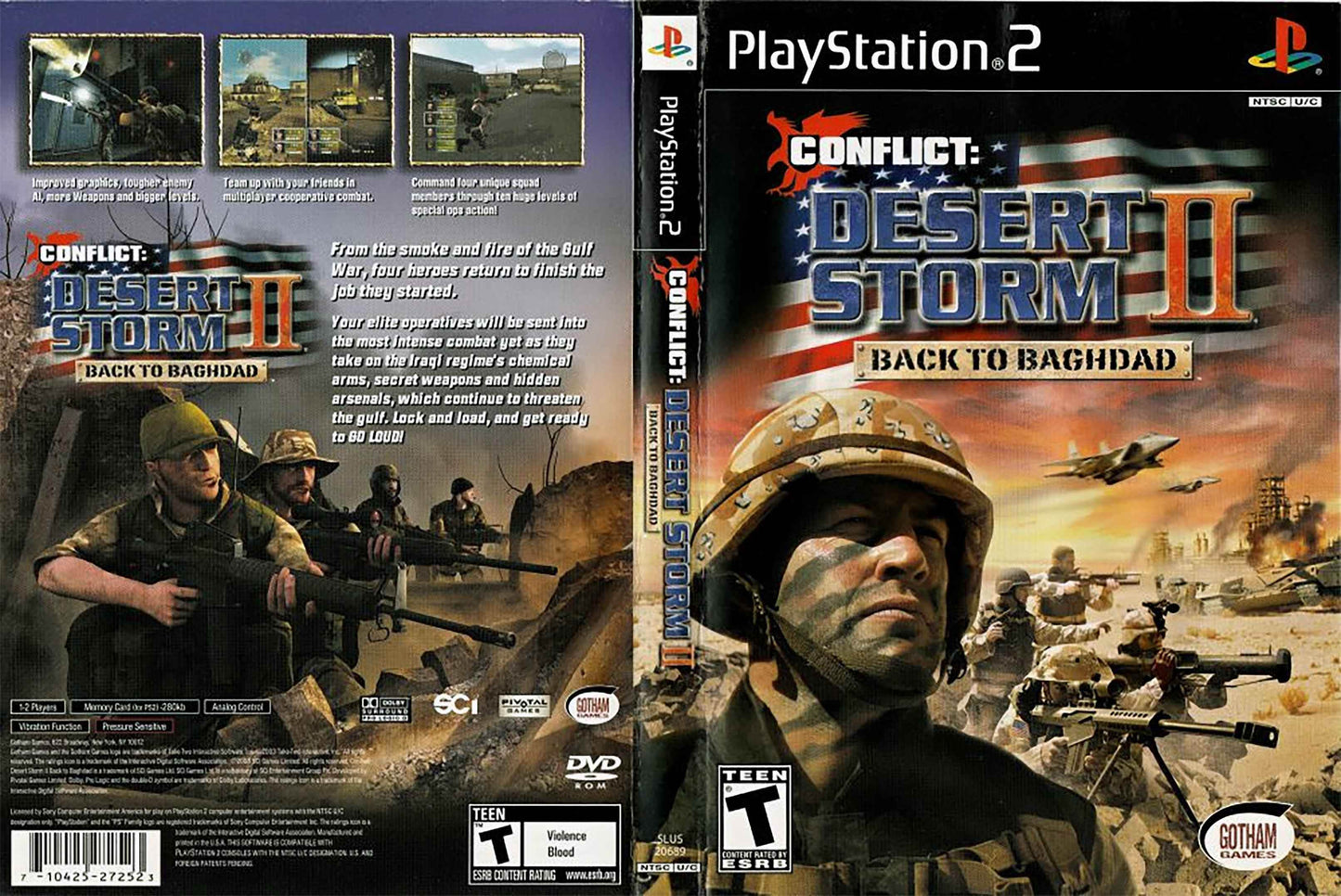 Conflict Desert Storm 2 Back to Baghdad Cover Art - WOI Solutions