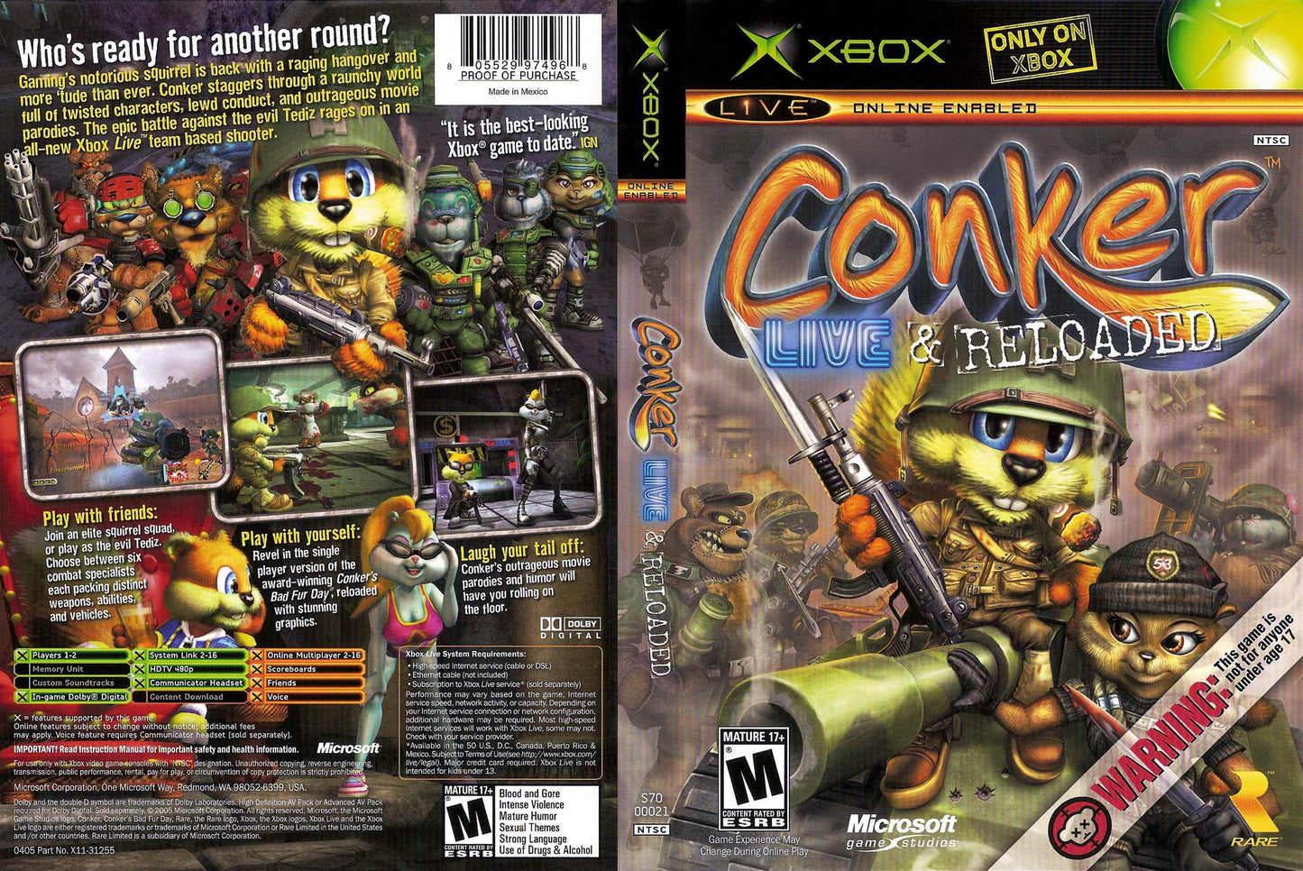 Conker Live & Reloaded Cover Art - WOI Solutions