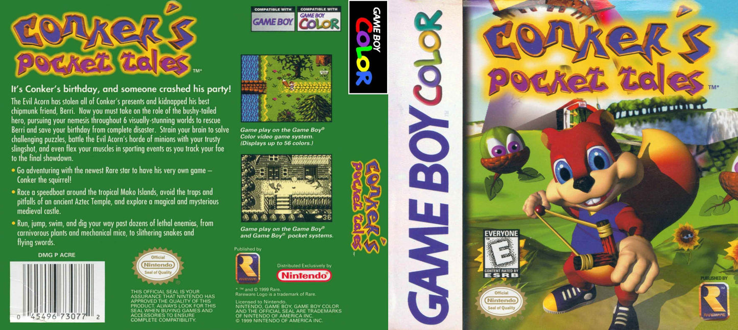 Conker's Pocket Tales Cover Art - WOI Solutions