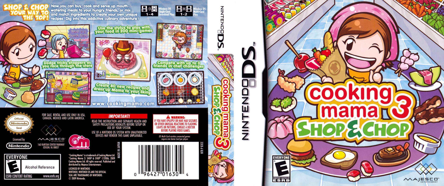 Cooking Mama 3 Shop & Chop Cover Art - WOI Solutions