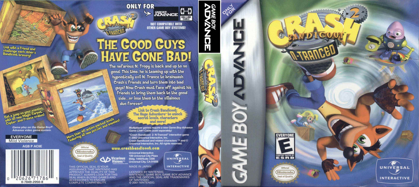 Crash Bandicoot 2 N-tranced Cover Art - WOI Solutions