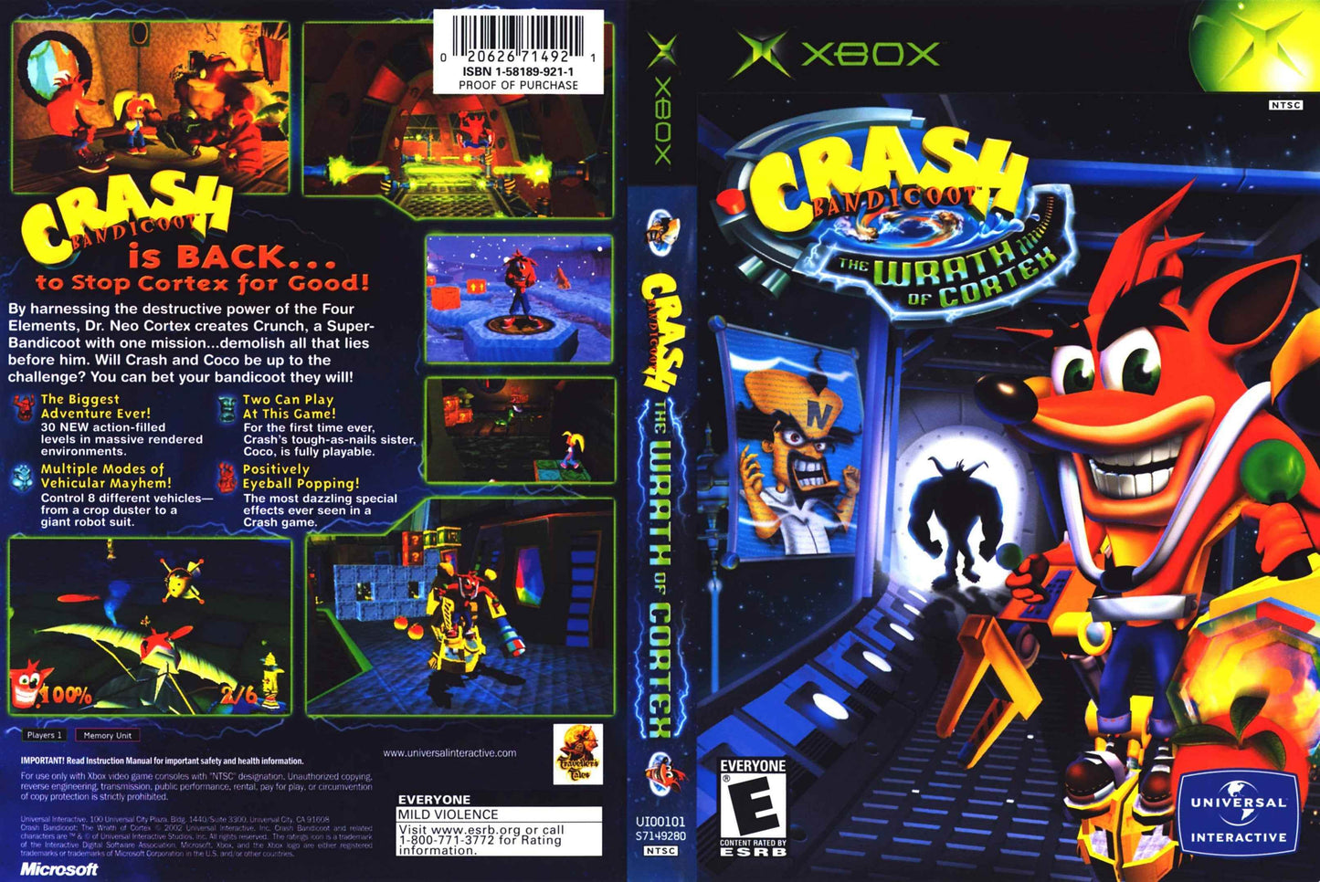 Crash Bandicoot Wrath Of Cortex Cover Art - WOI Solutions