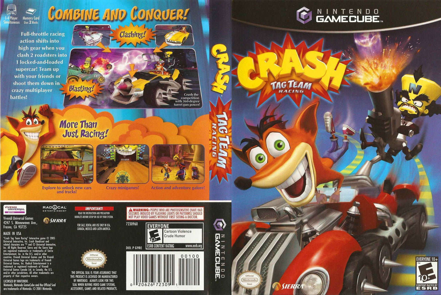Crash Tag Team Racing Cover Art - WOI Solutions