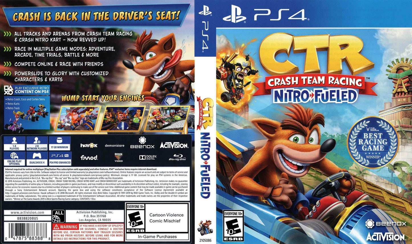 Crash Team Racing Nitro Fueled Cover Art - WOI Solutions