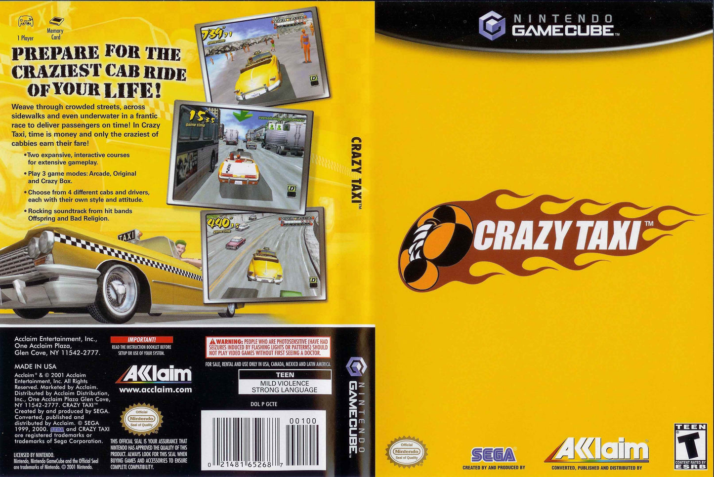 Crazy Taxi Cover Art - WOI Solutions