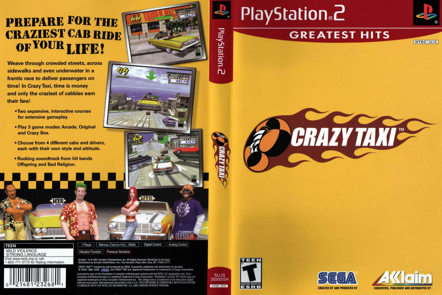 Crazy Taxi Cover Art - WOI Solutions