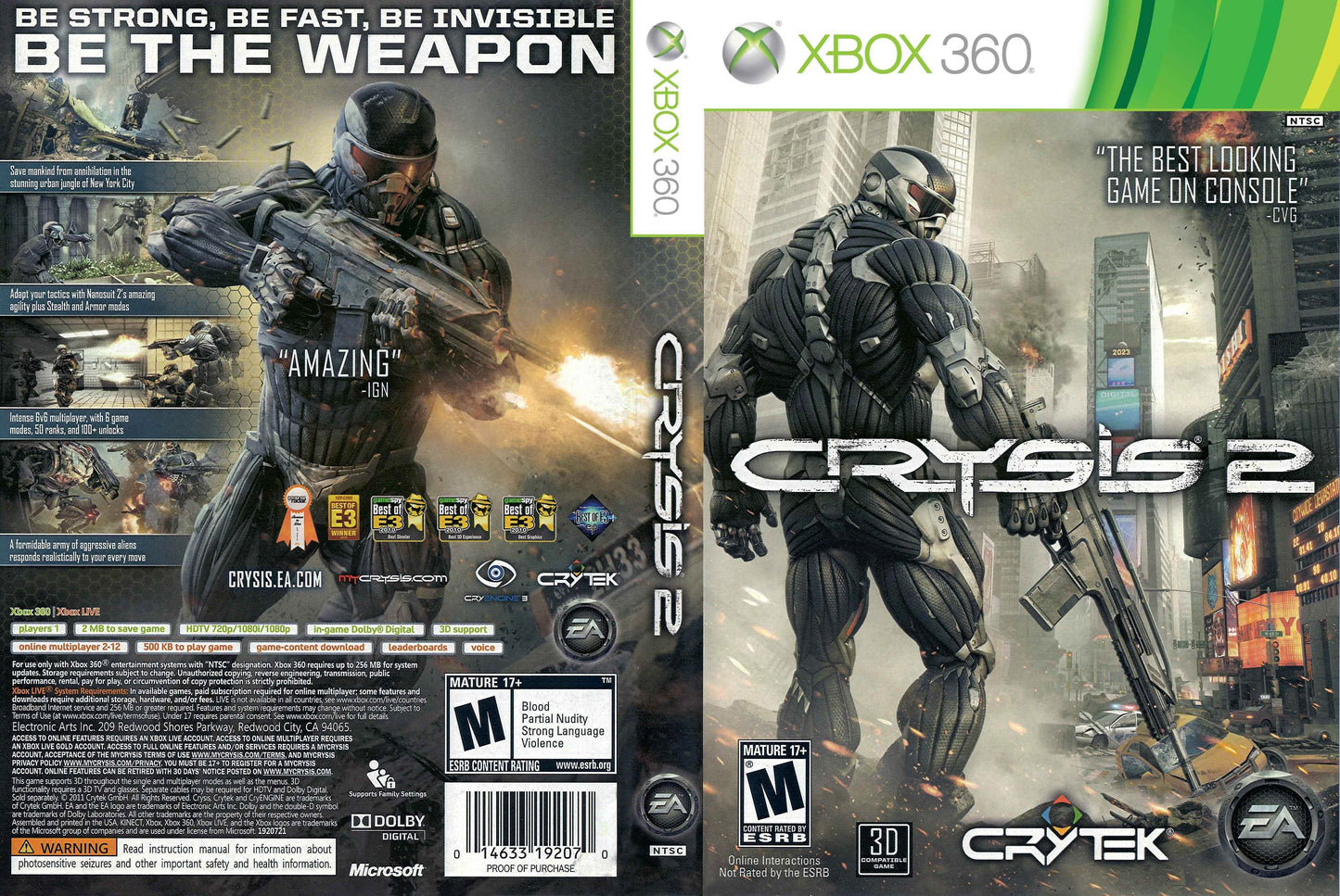 Crysis 2 Cover Art - WOI Solutions