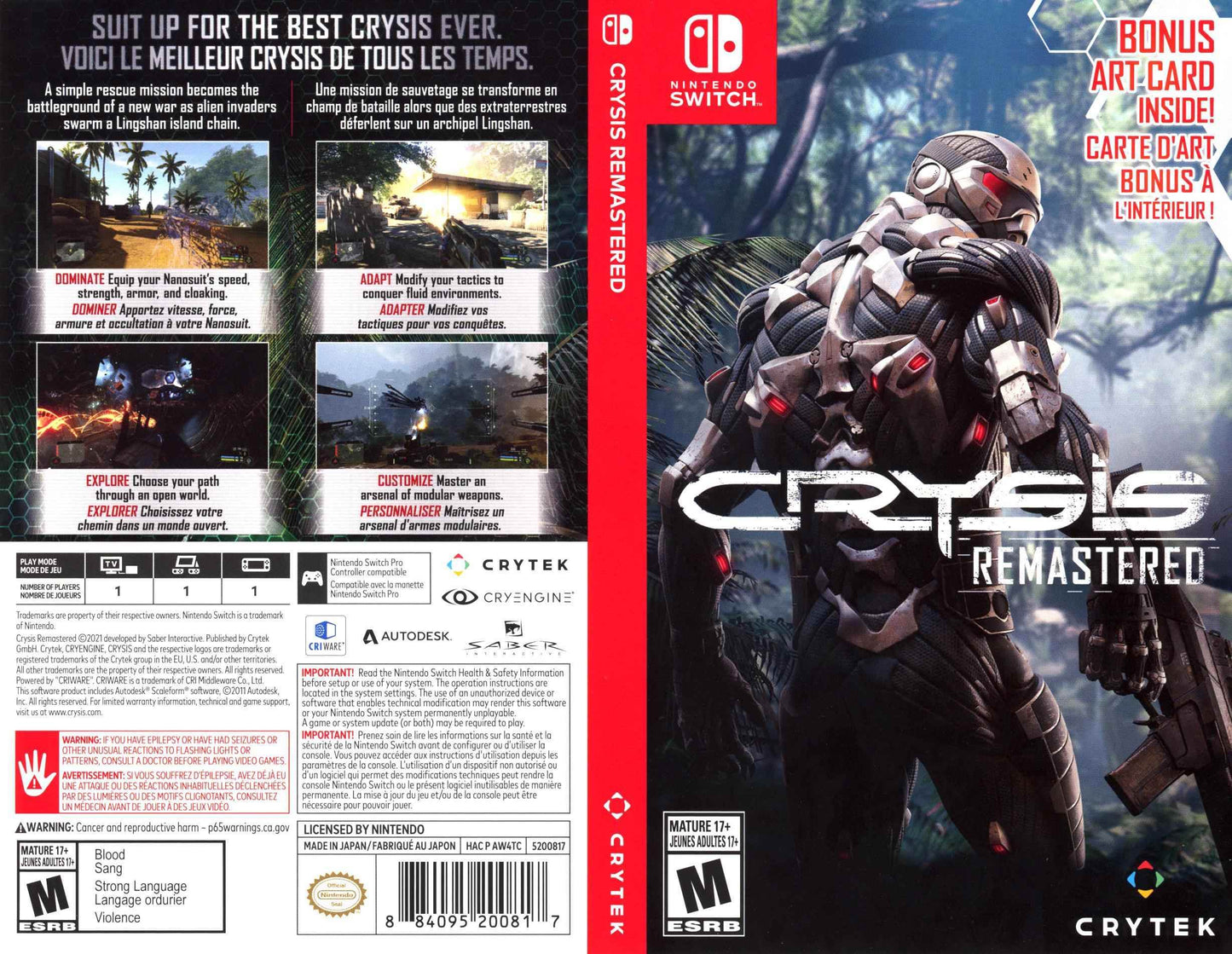 Crysis Remastered Cover Art - WOI Solutions