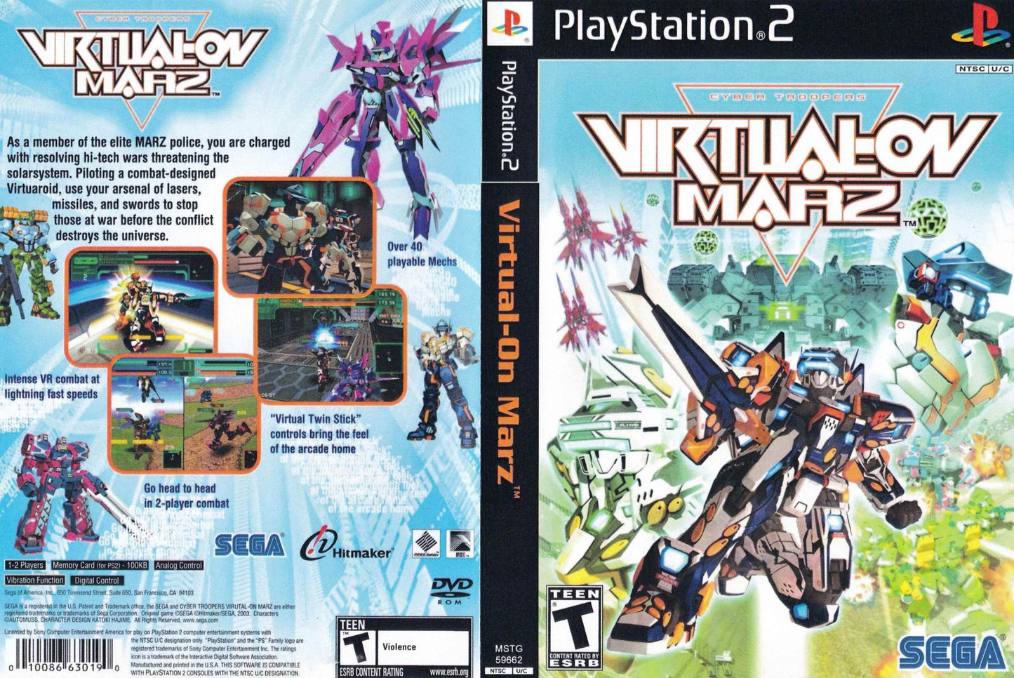 Cyber Troopers Virtual-On Marz Cover Art - WOI Solutions