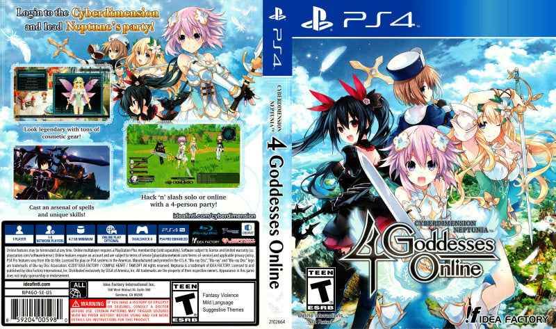 Cyberdimension Neptunia 4 Goddesses Online Cover Art - WOI Solutions