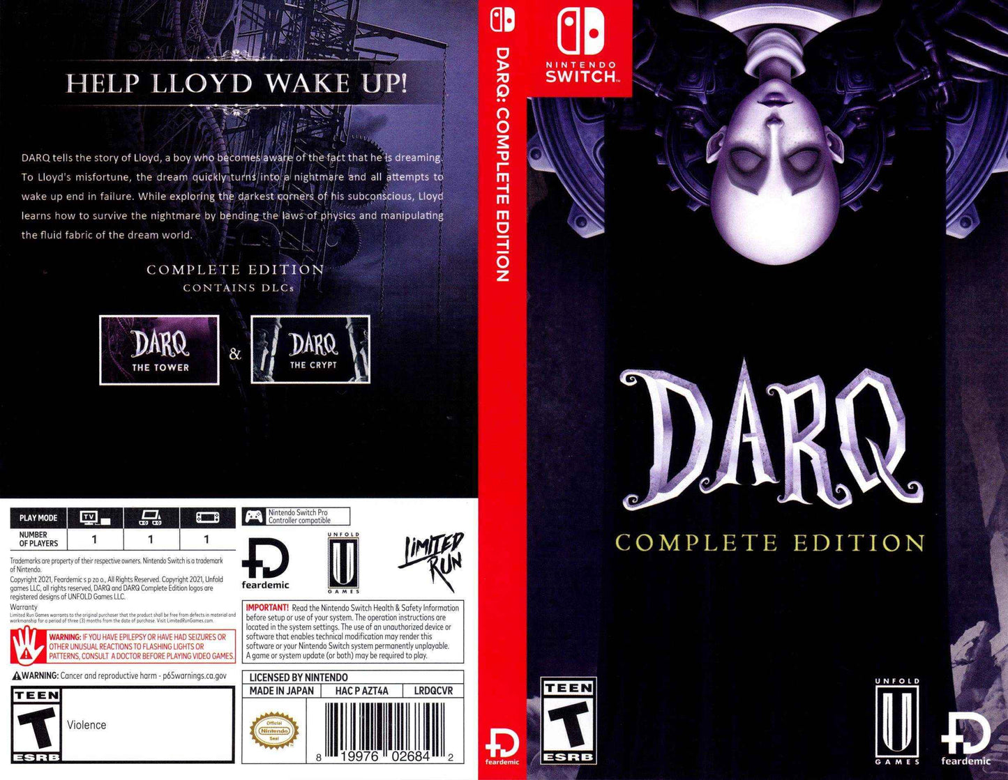 DARQ Complete Edition Cover Art - WOI Solutions