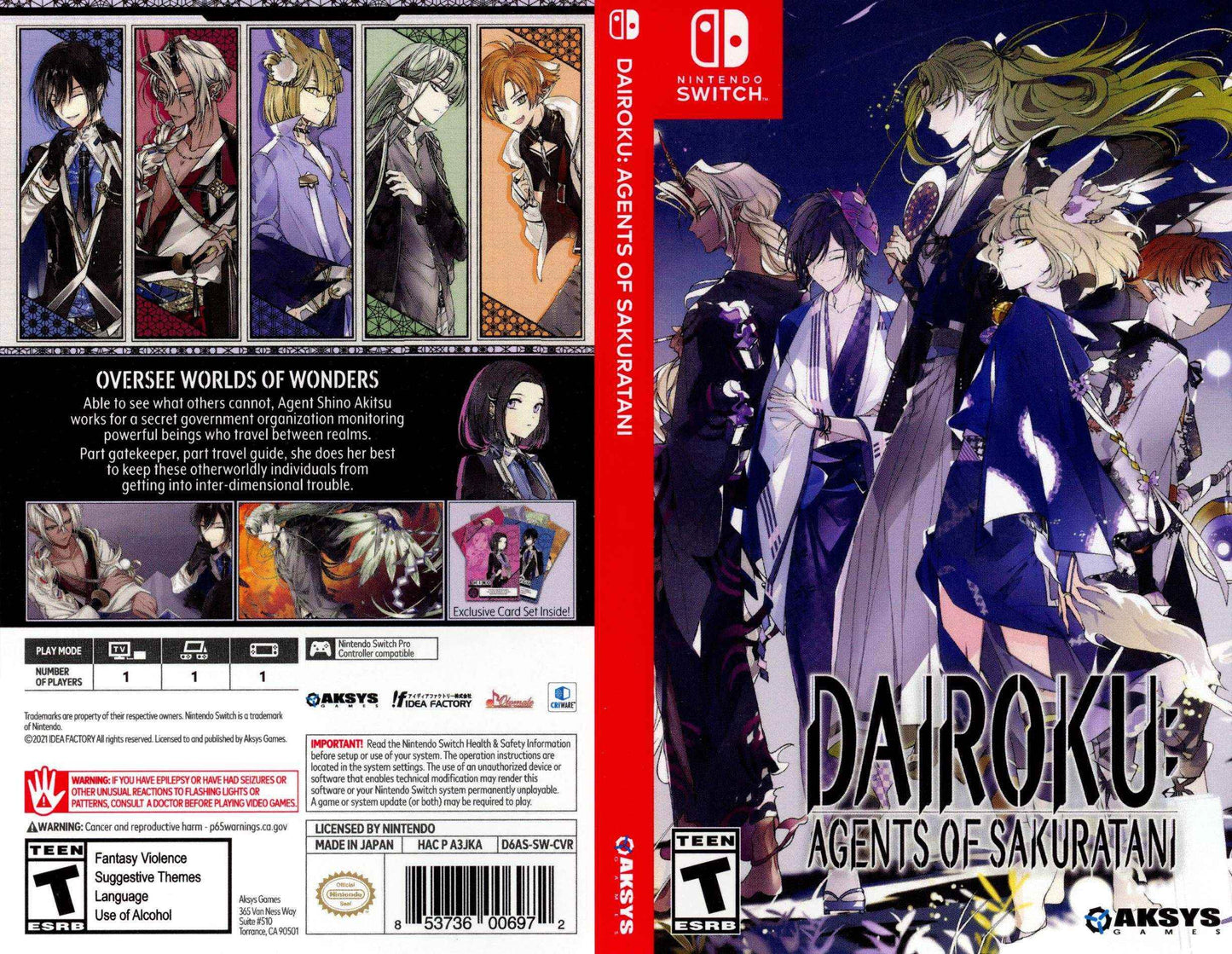 Dairoku Agents of Sakuratani Cover Art - WOI Solutions