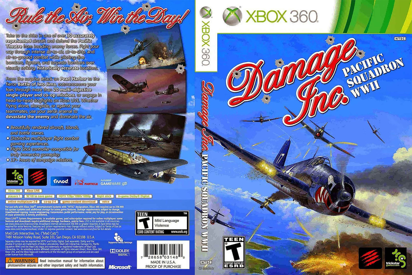 Damage Inc. Pacific Squadron WWII Cover Art - WOI Solutions