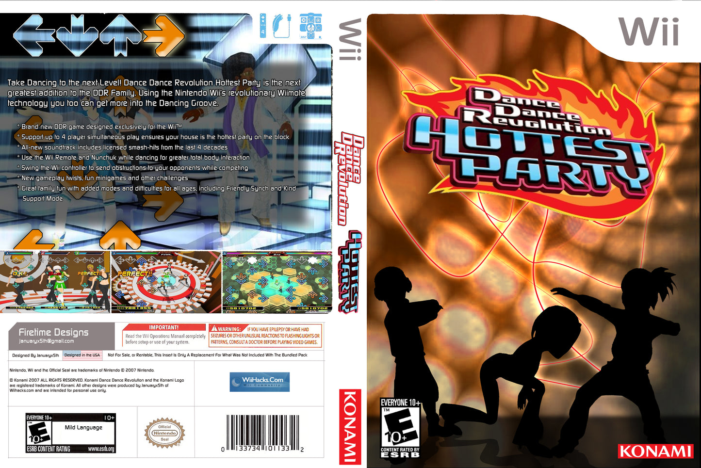 Dance Dance Revolution Hottest Party Cover Art - WOI Solutions