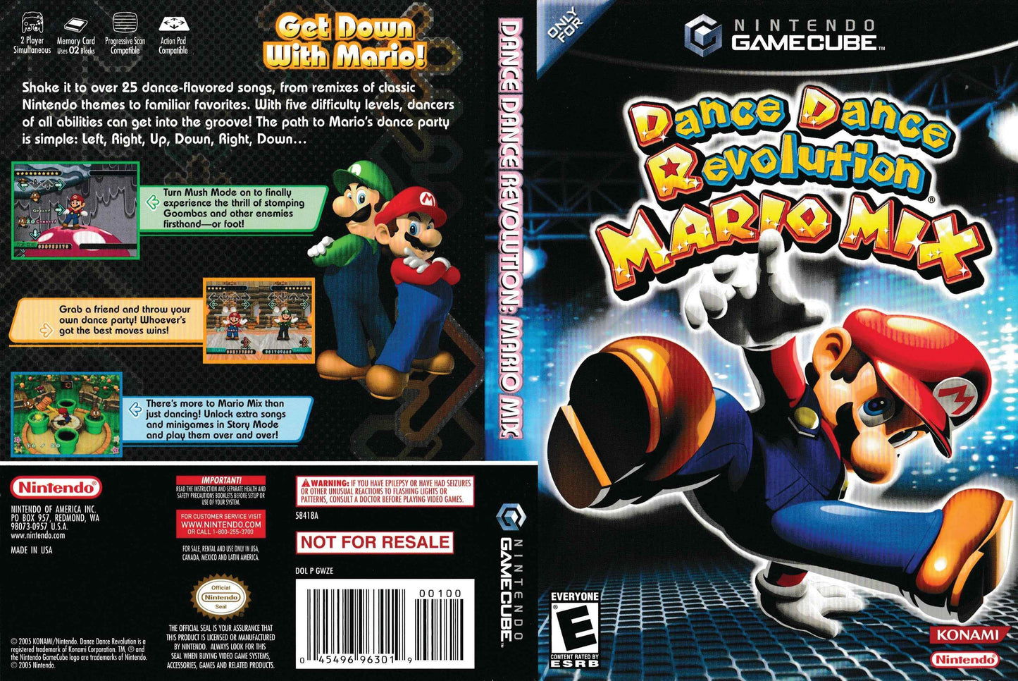 Dance Dance Revolution Mario Mix Cover Art - WOI Solutions