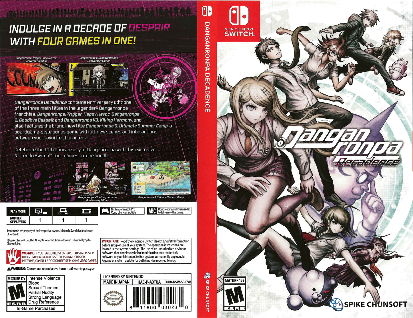 Danganronpa Decadence Cover Art - WOI Solutions