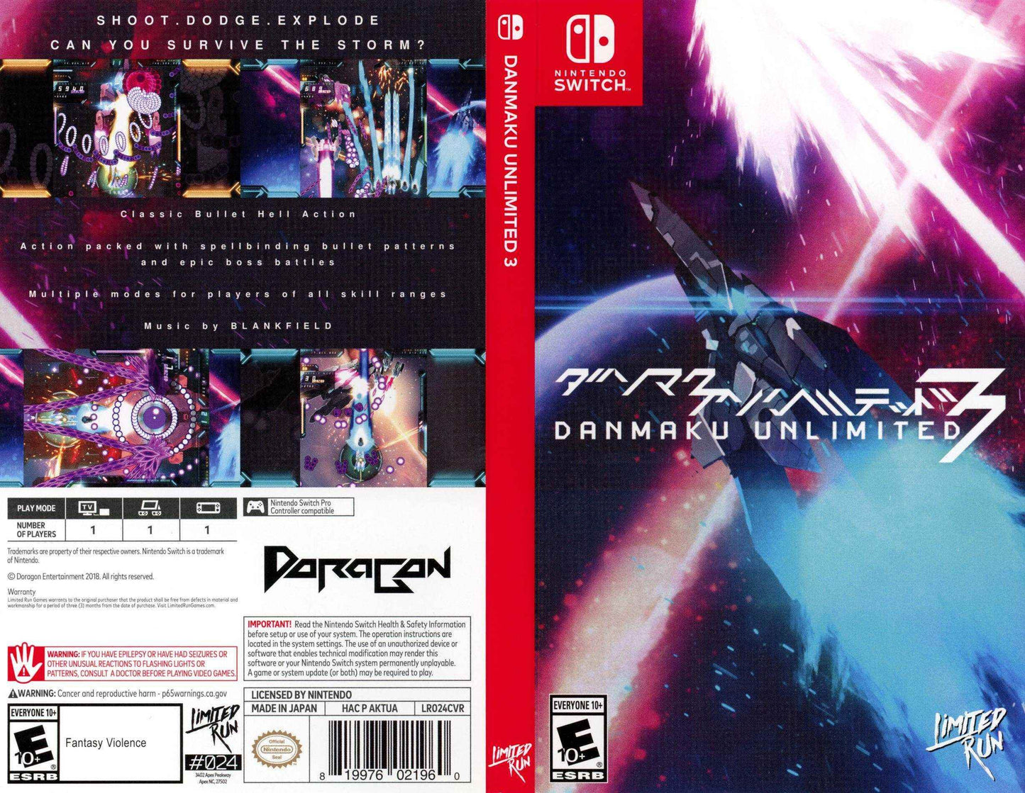 Danmaku Unlimited 3 Cover Art - WOI Solutions