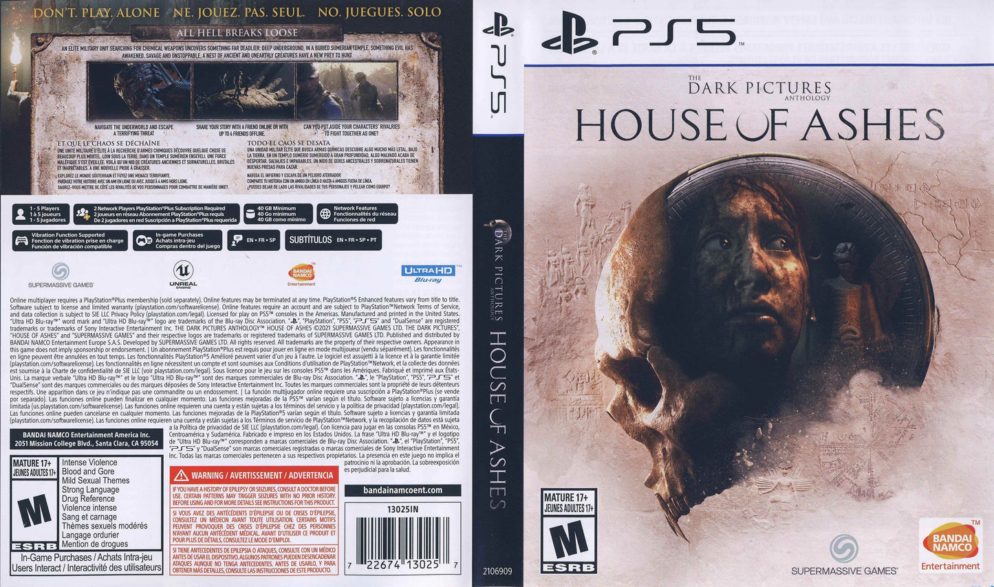 Dark Pictures Anthology House of Ashes Cover Art - WOI Solutions