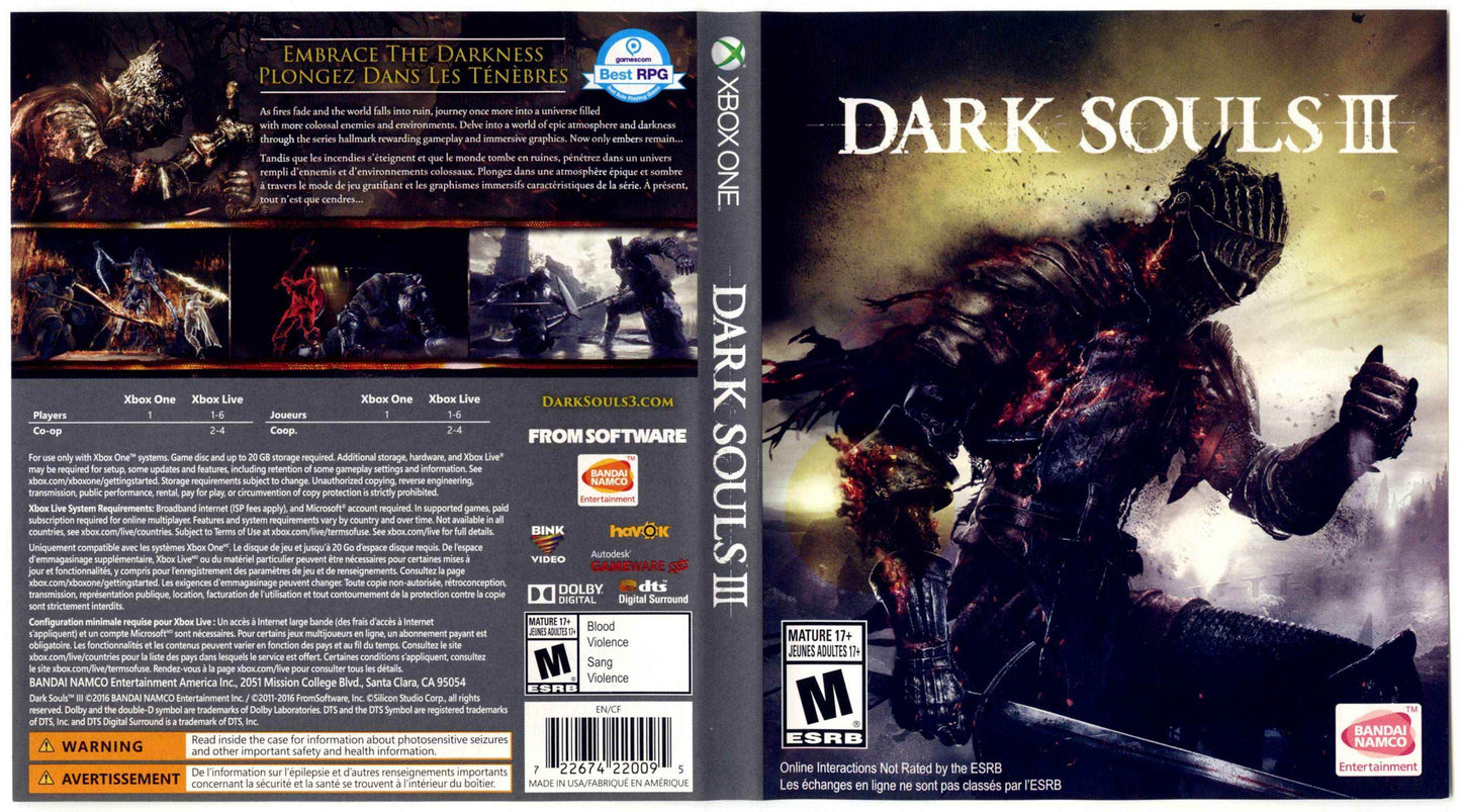 Dark Souls 3 Cover Art - WOI Solutions