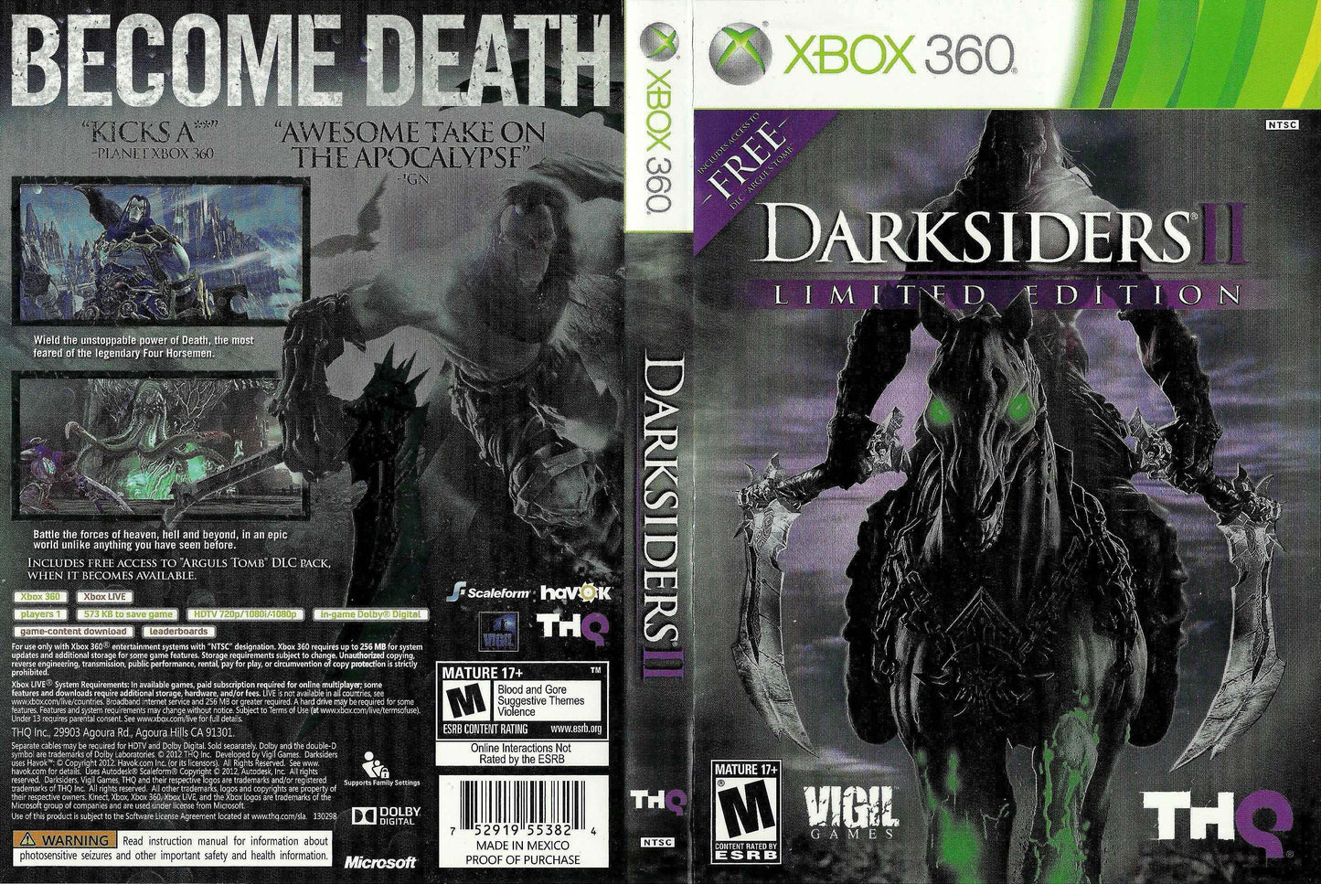 Darksiders II Limited Edition Cover Art - WOI Solutions