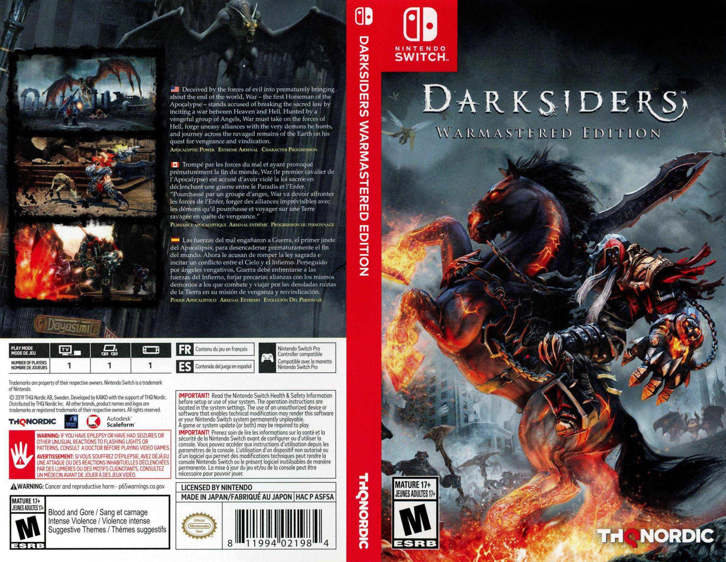 Darksiders Warmastered Edition Cover Art - WOI Solutions