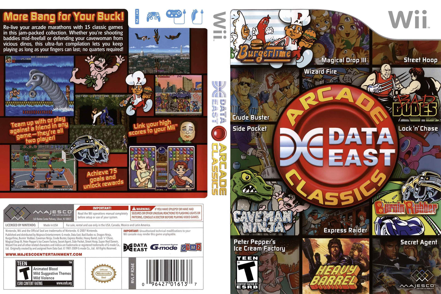 Data East Arcade Classics Cover Art - WOI Solutions