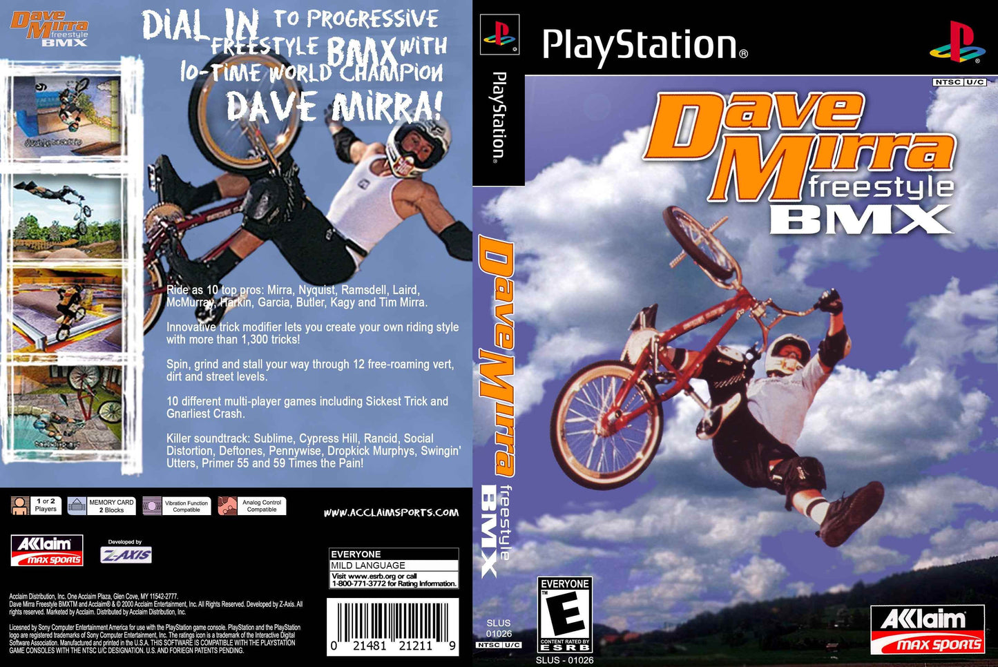 Dave Mirra Freestyle BMX Cover Art - WOI Solutions