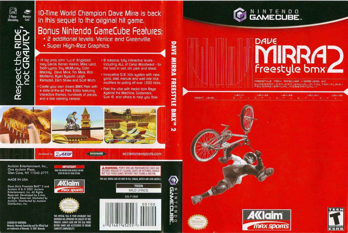 Dave Mirra Freestyle BMX 2 Cover Art - WOI Solutions