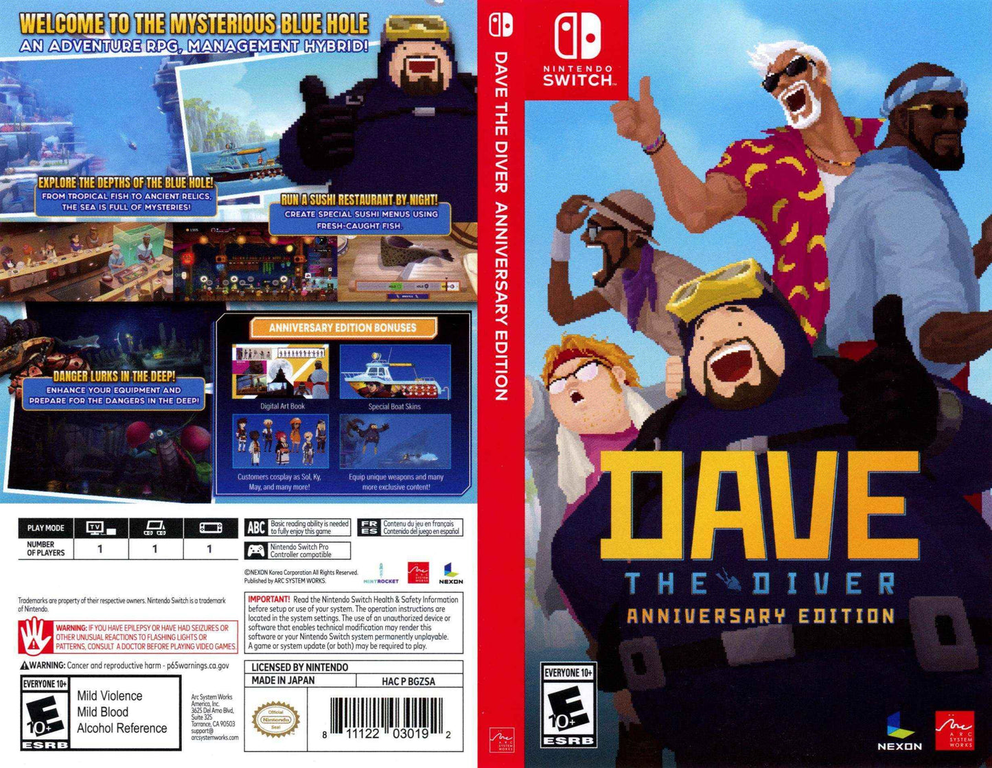 Dave the Diver Anniversary Edition Cover Art - WOI Solutions