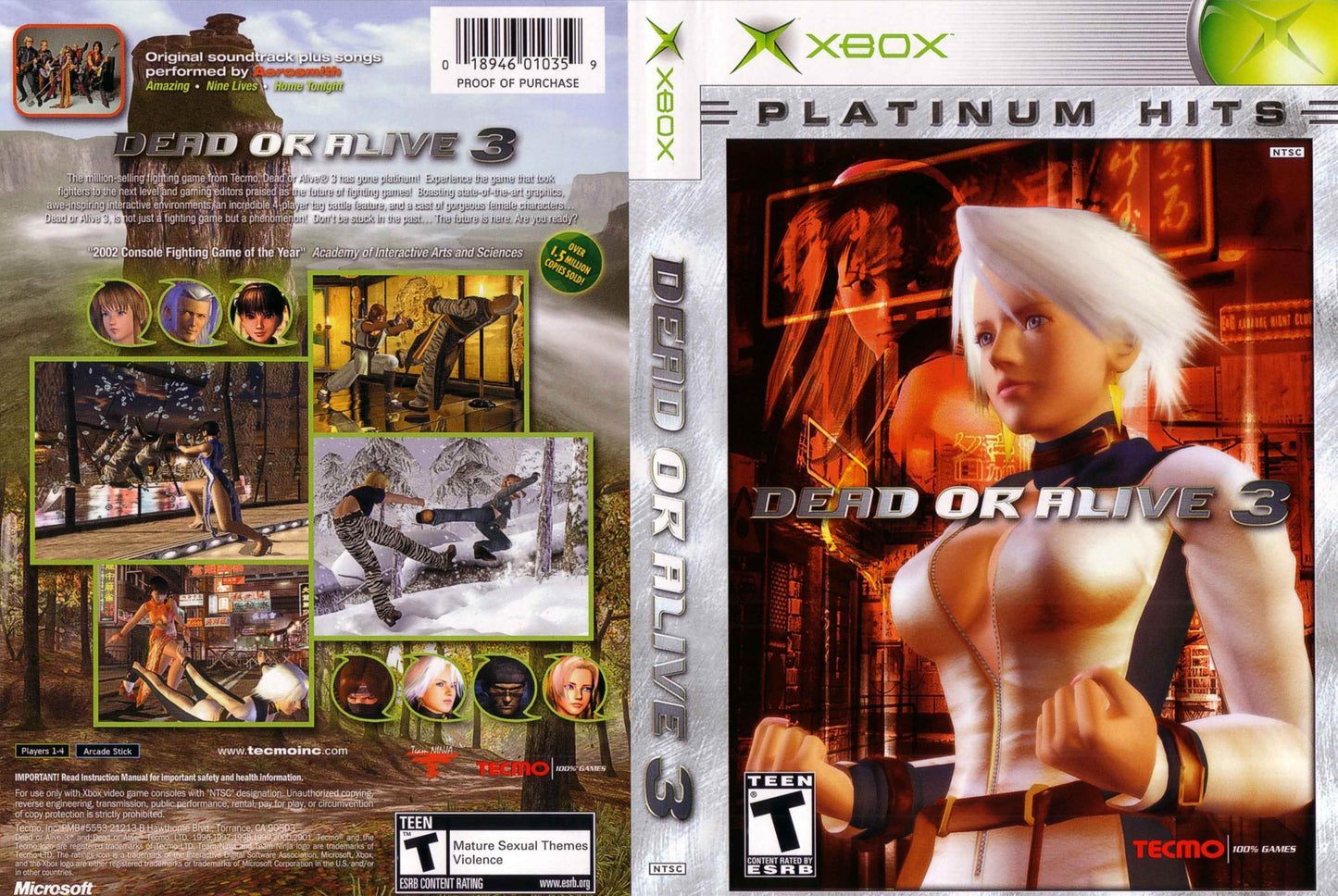 Dead Or Alive 3 Cover Art - WOI Solutions