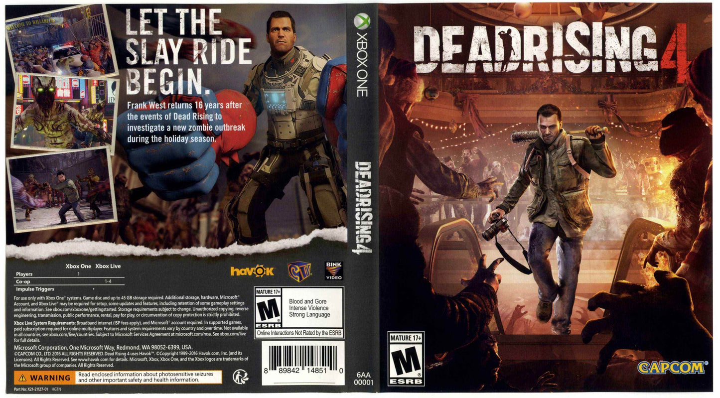 Dead Rising 4 Cover Art - WOI Solutions