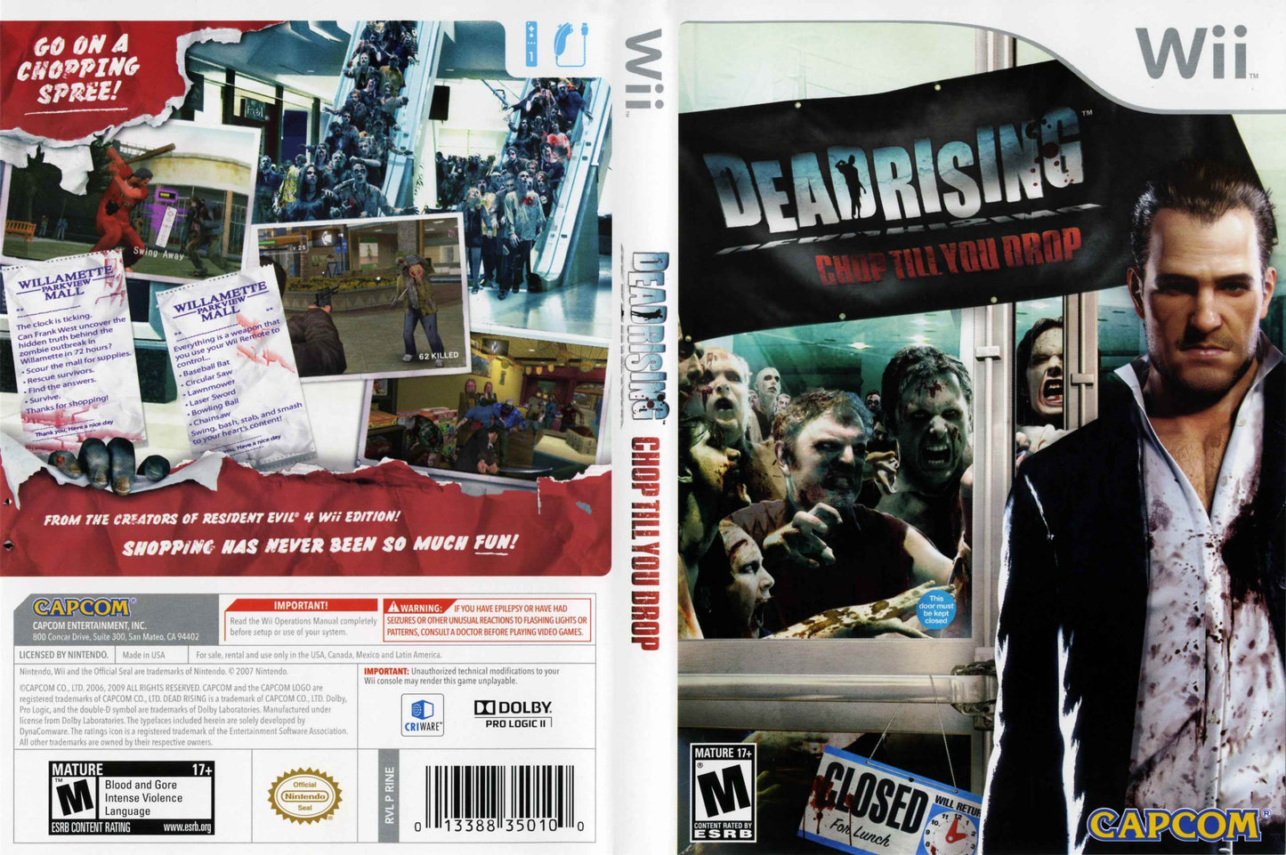 Dead Rising Chop Till You Drop Cover Art - WOI Solutions