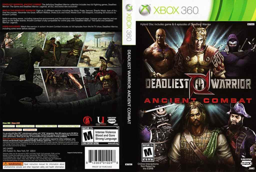 Deadliest Warrior Ancient Combat Cover Art - WOI Solutions