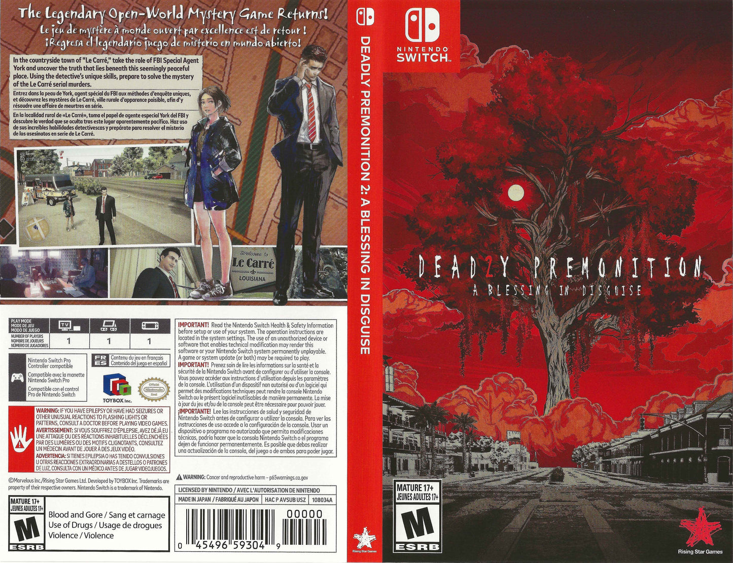 Deadly Premonition 2 A Blessing in Disguise Cover Art - WOI Solutions