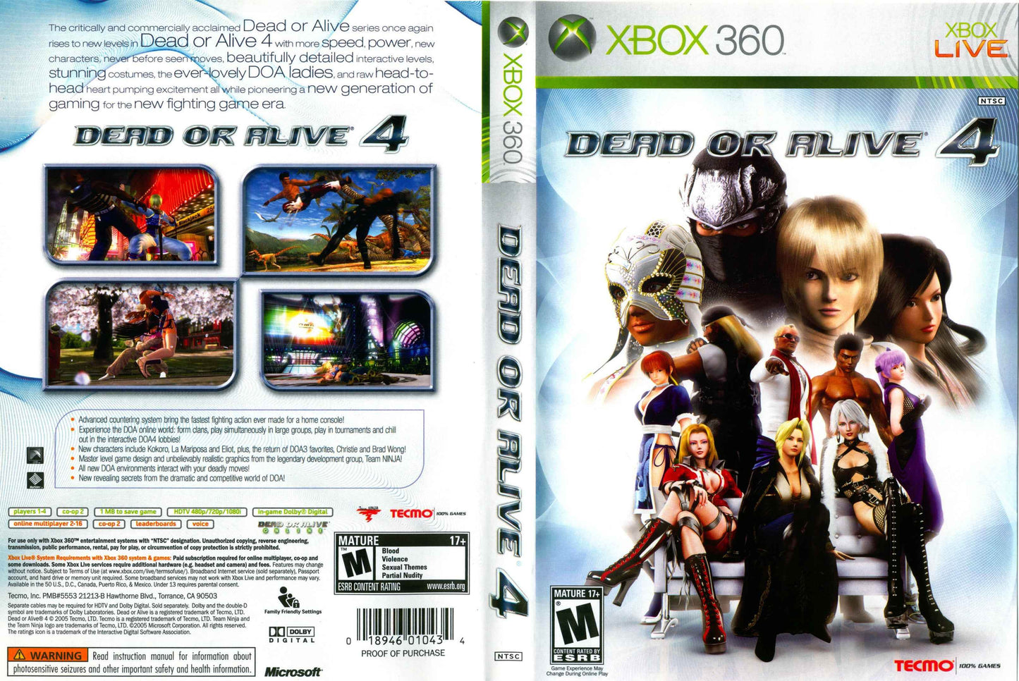 Dead or Alive 4 Cover Art - WOI Solutions