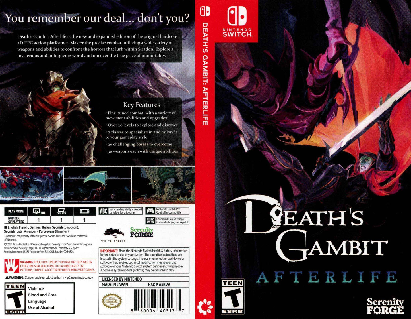 Death's Gambit Afterlife Cover Art - WOI Solutions