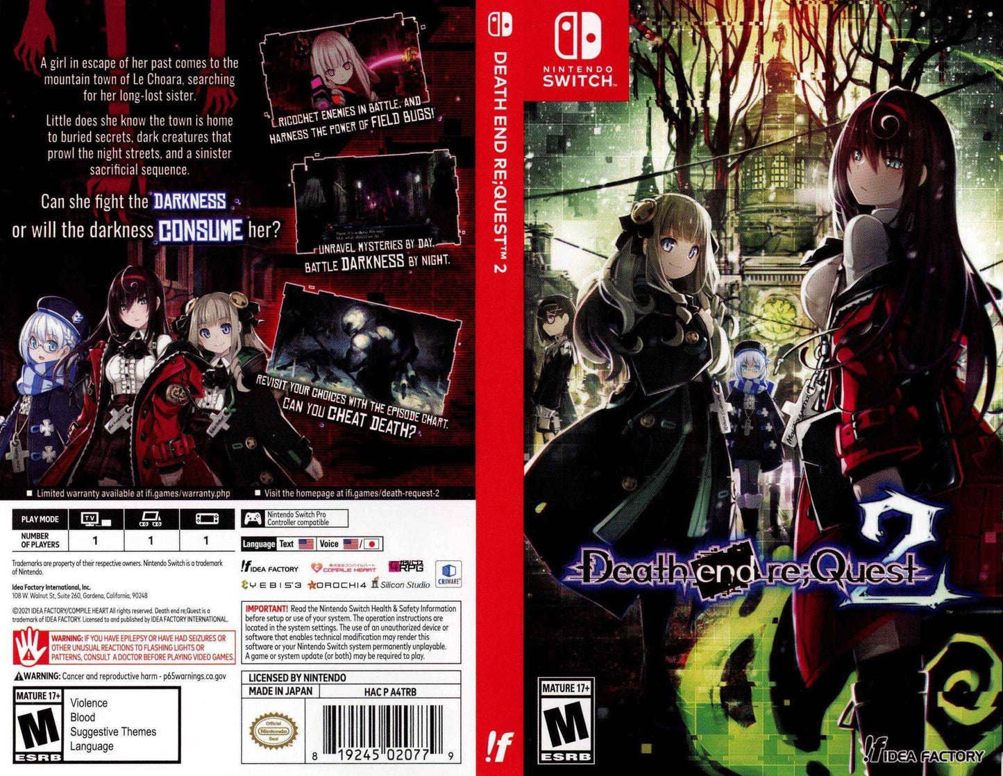 Death end re;Quest 2 Cover Art - WOI Solutions