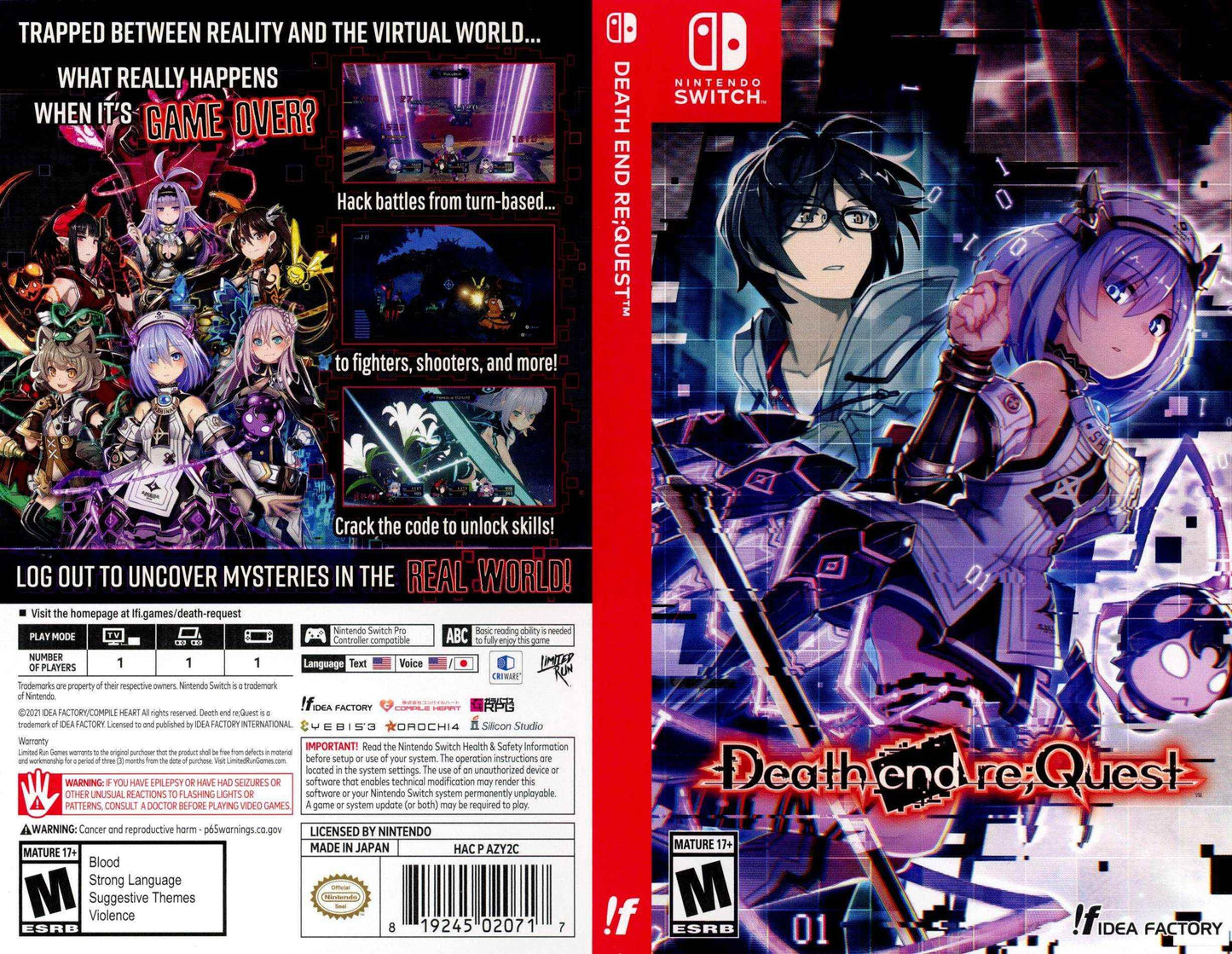 Death end re;Quest Cover Art - WOI Solutions