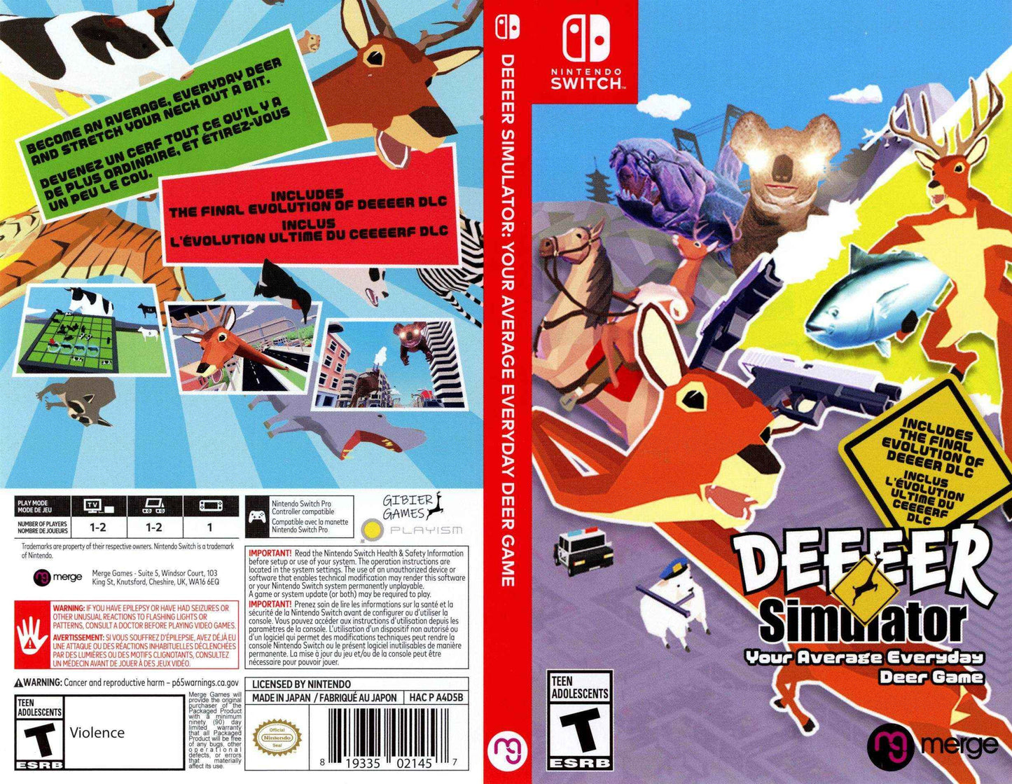 Deeeer Simulator Your Average Everyday Deer Game Cover Art - WOI Solutions