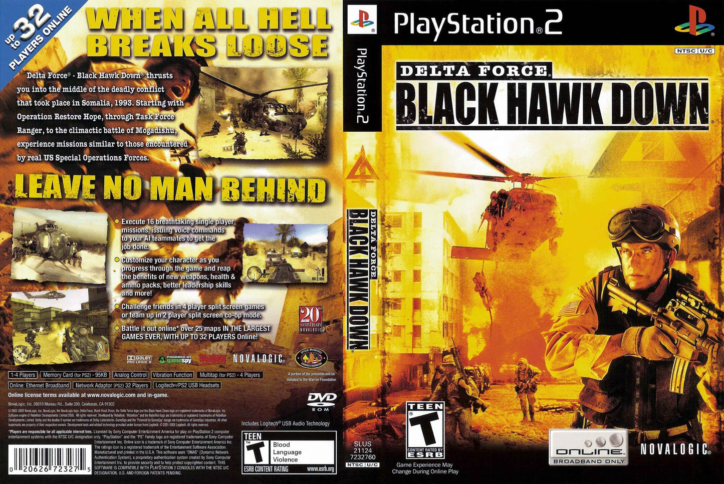 Delta Force Black Hawk Down Cover Art - WOI Solutions